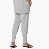Active Lounge Fleece Drawstring Elastic High Waist Jogger Sweatpants w/ Pockets