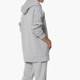 Comfy Lounge Drawstring Hoodie Sweatshirt w/ Kangaroo & Tech Pocket