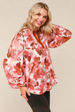 On Blossom Lane Floral Blouse