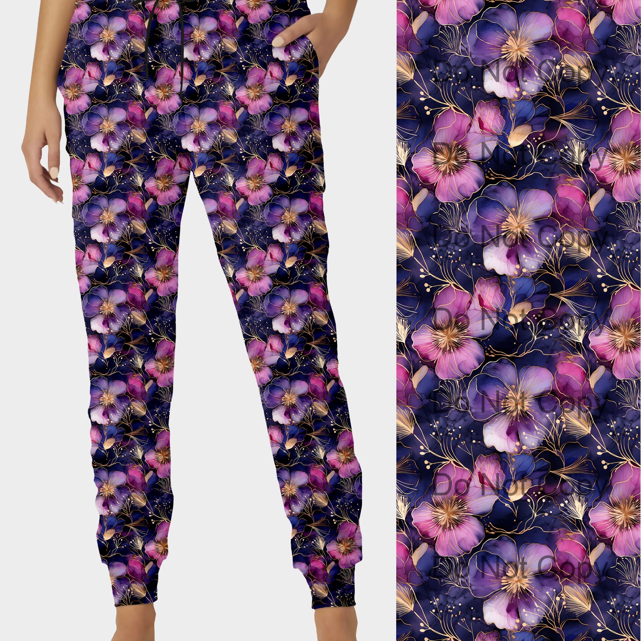 RTS - Elegant Blooms Joggers