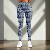 Aztec Elephant Print yoga Leggings