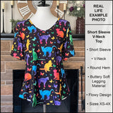 RTS - Spring Flowers V-Neck Top