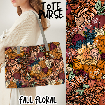 FALL FLORAL - BAG RUN 3 - TOTE PURSE - PREORDER CLOSING 10/22