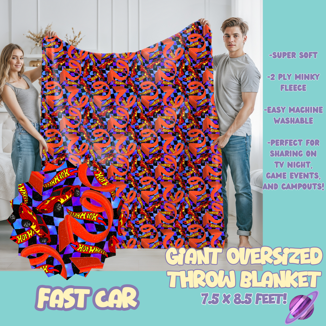 FAST CAR - OVERSIZED THROW BLANKET 11 - PREORDER CLOSING 2/2