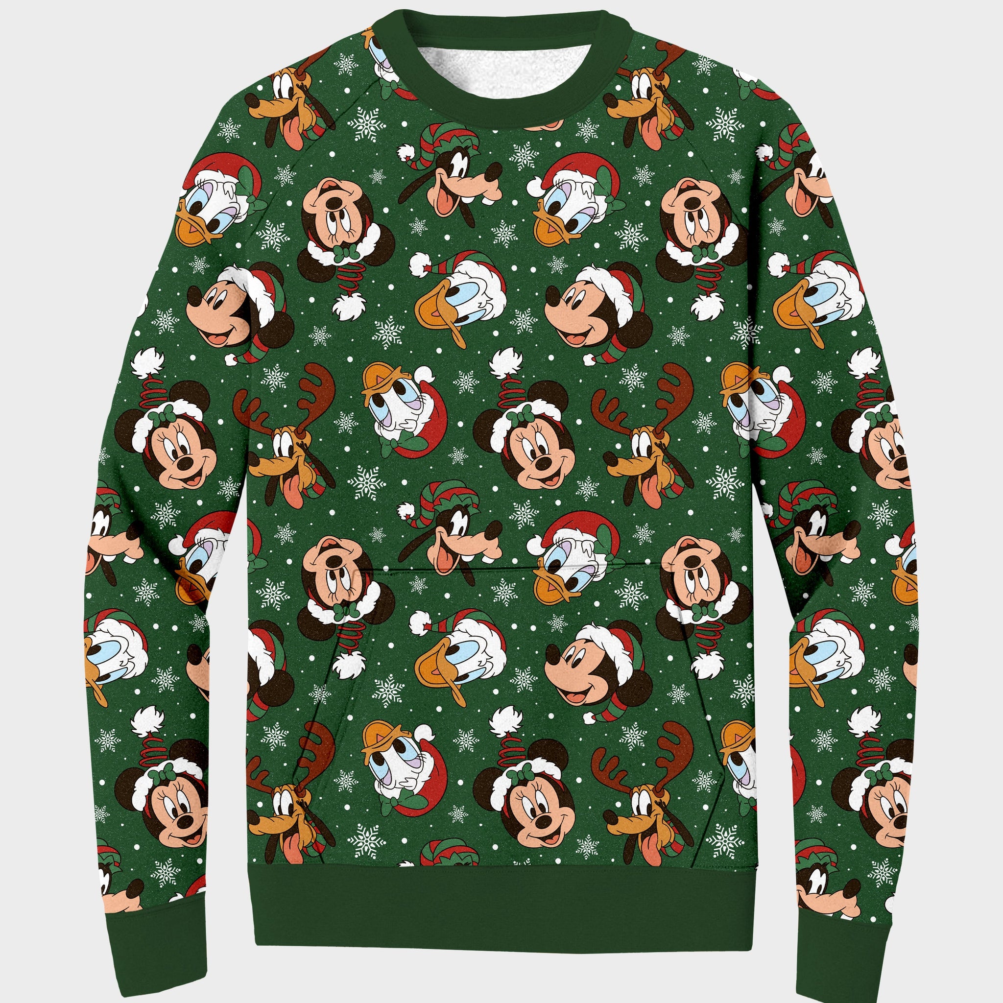 RTS - Festive Heads Sweater w/ Front Pocket