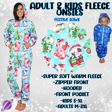 FESTIVE COWS-ONESIES ROUND 3- PREORDER CLOSING 9/23