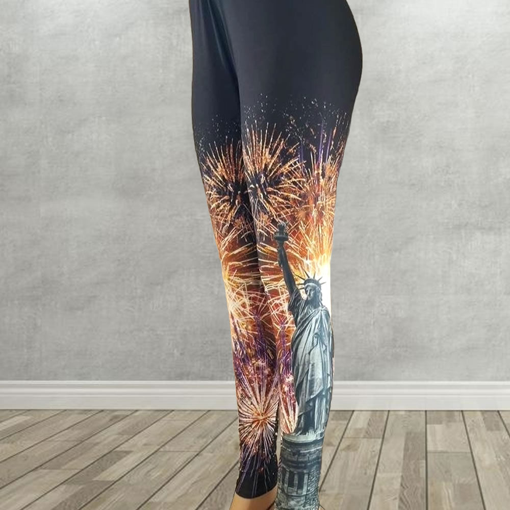 Liberty Fireworks Print Soft Leggings