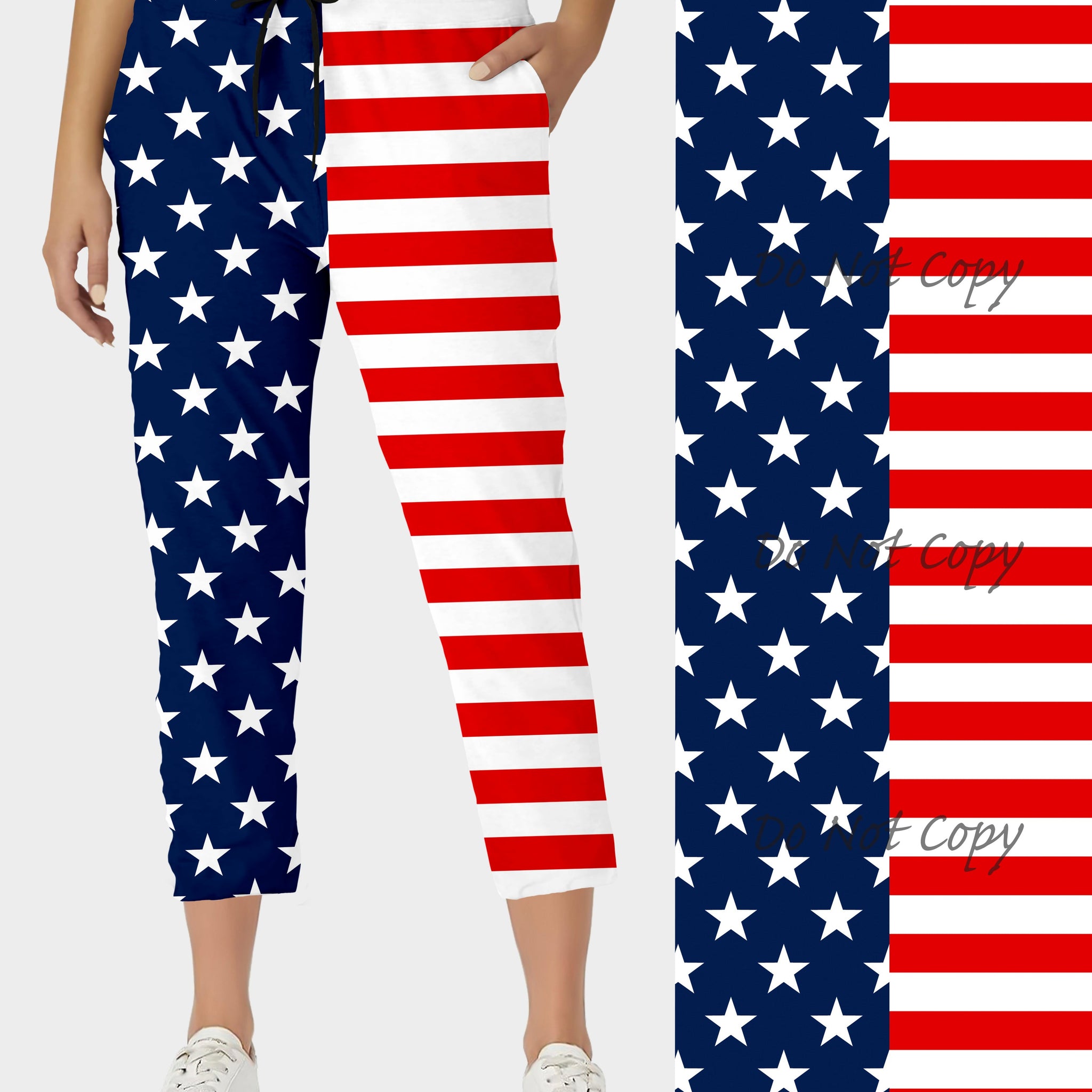 RTS - Flag Capri Joggers