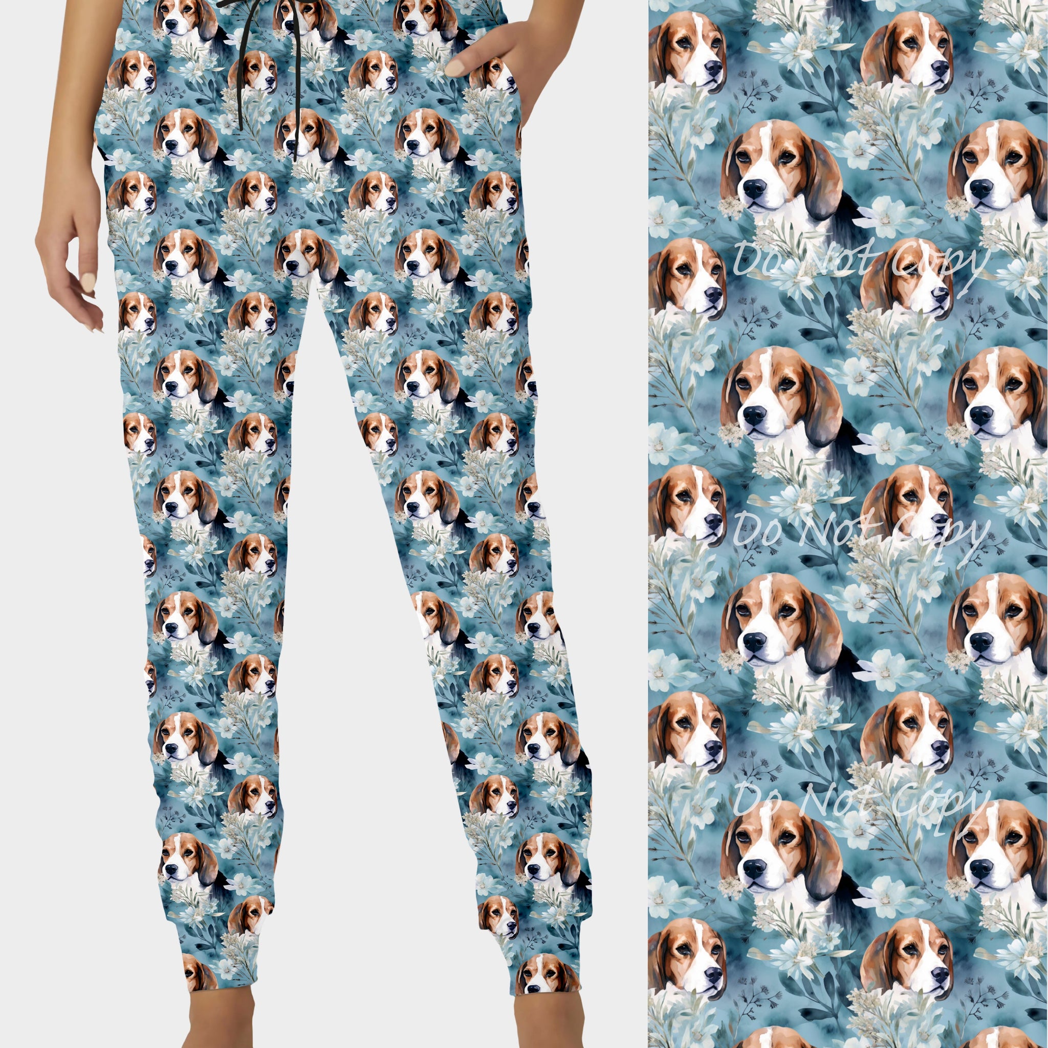 RTS - Floral Beagle Joggers