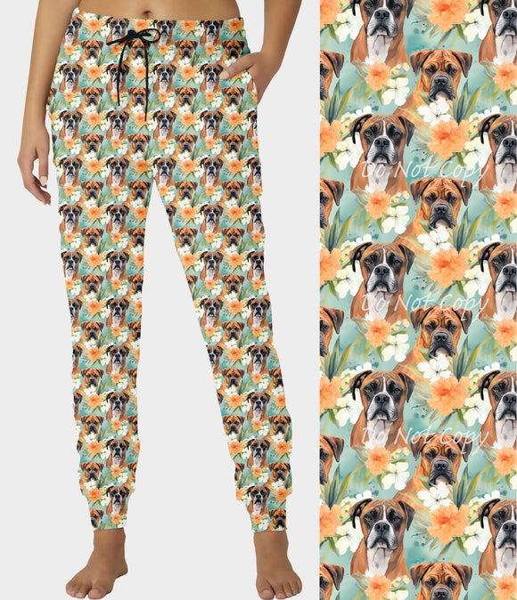 RTS - Floral Boxer Joggers