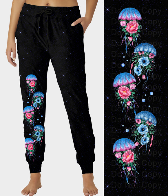 RTS - Floral Jellyfish Joggers