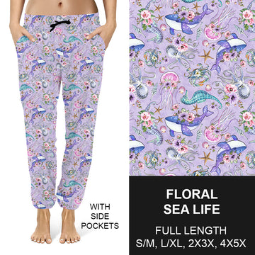 RTS - Floral Sea Life Joggers