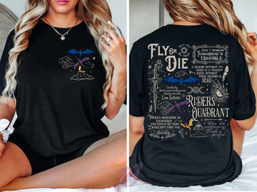 FLY OR DIE- POCKET PRINT DOUBLE SIDED TEE