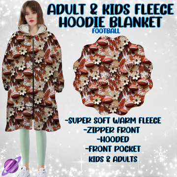 FOOTBALL -HOODIE BLANKET RUN-PREORDER CLOSING 9/28 ETA NOV