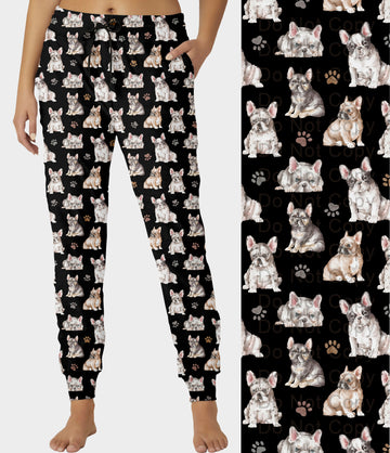 RTS - French Bulldog Dog Breed Joggers