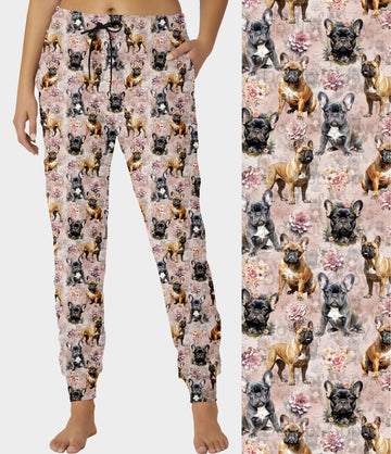 RTS - Floral Frenchies Joggers