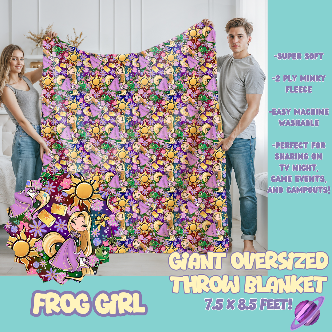 FROG GIRL - OVERSIZED THROW BLANKET 11 - PREORDER CLOSING 2/2