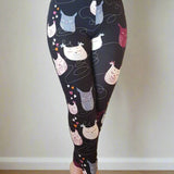 Dreamy Owl Print Leggings - Adult & Kid Sizes