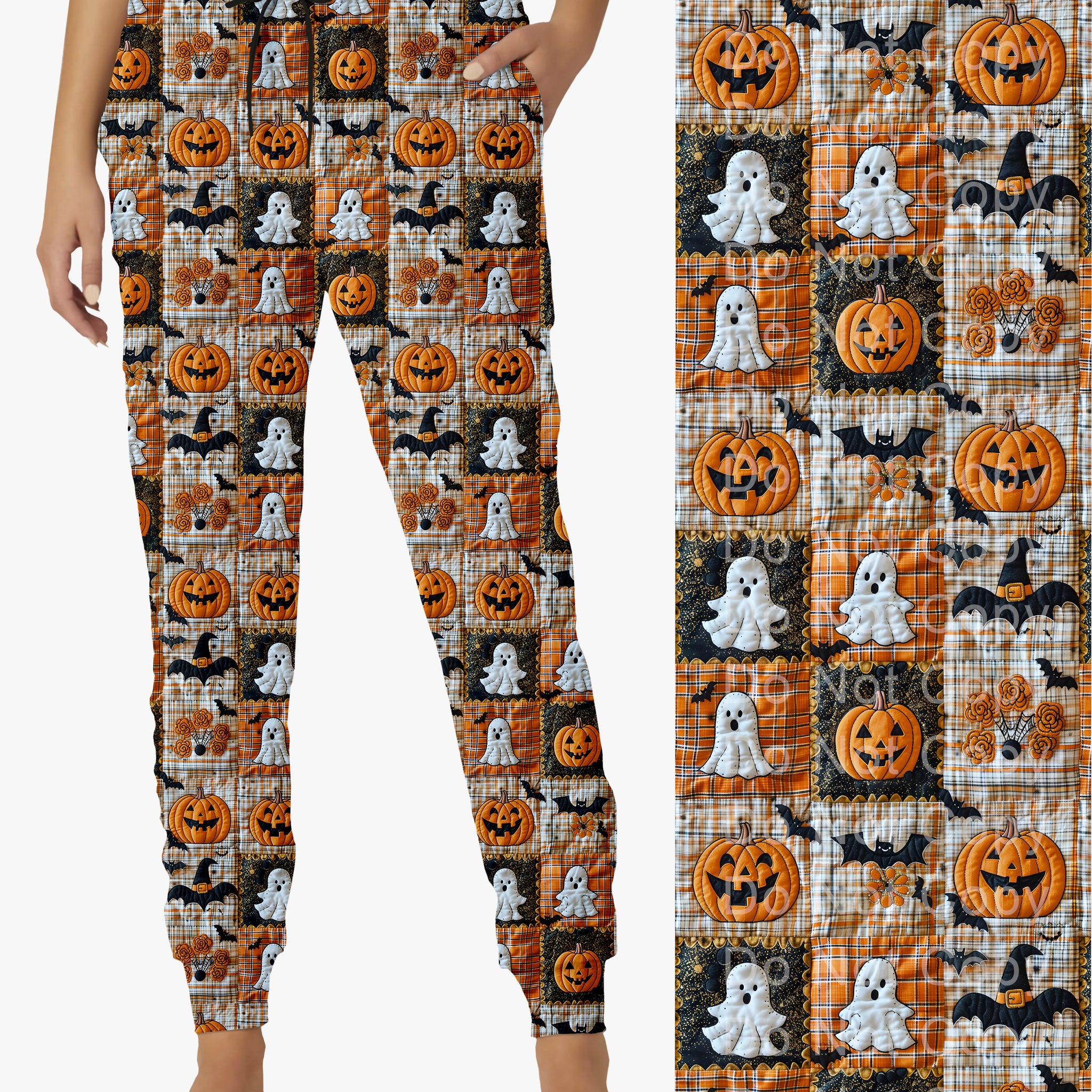 RTS - Ghostly Pumpkin Patch Joggers