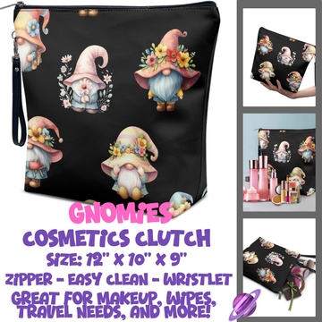 GNOMIES - CUSTOM COSMETIC CLUTCH PREORDER CLOSES 12/16