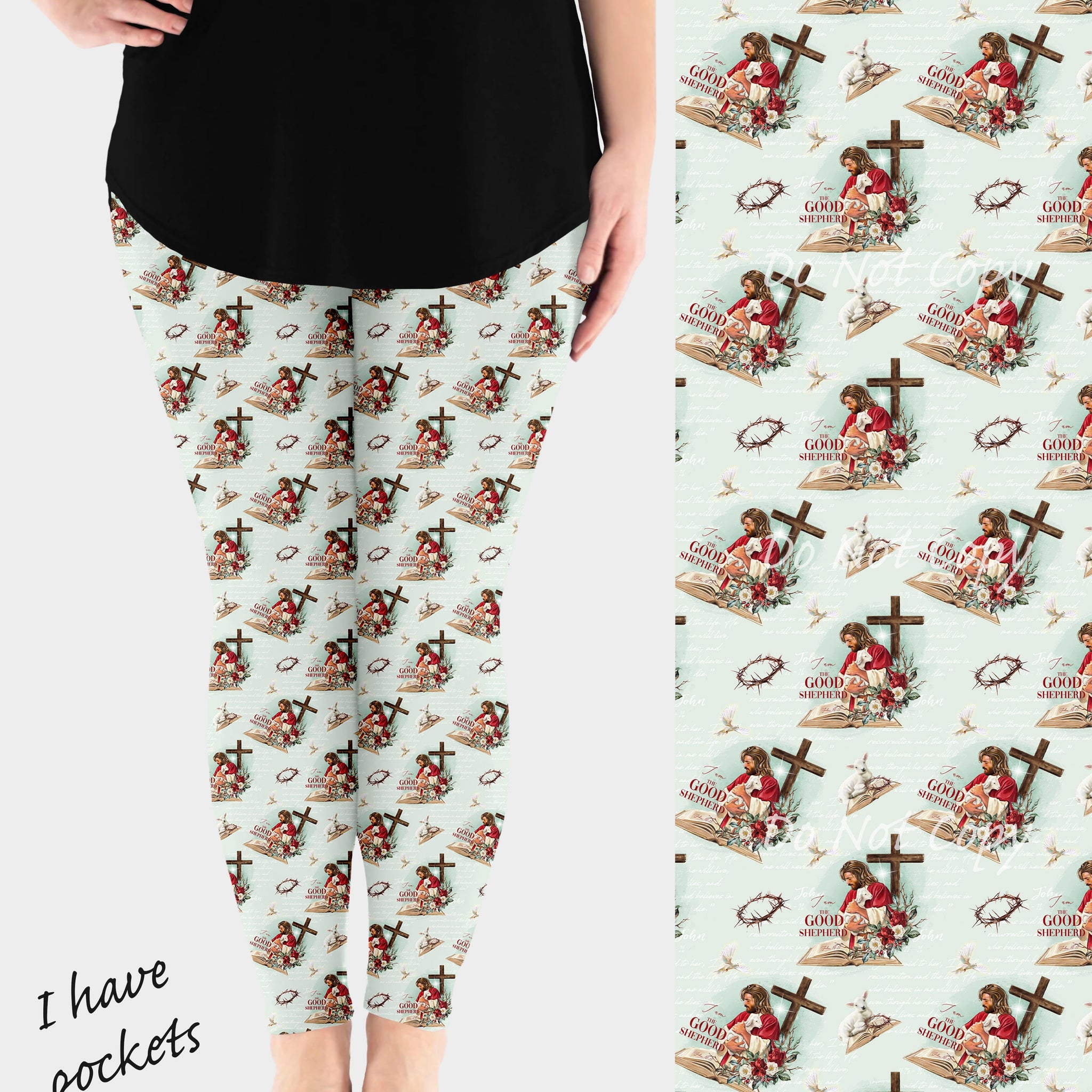 RTS - Good Shepherd Leggings w/ Pockets