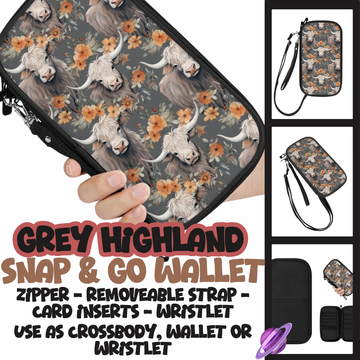 GREY HIGHLAND - SNAP & GO WALLETS PREORDER CLOSING 12/18