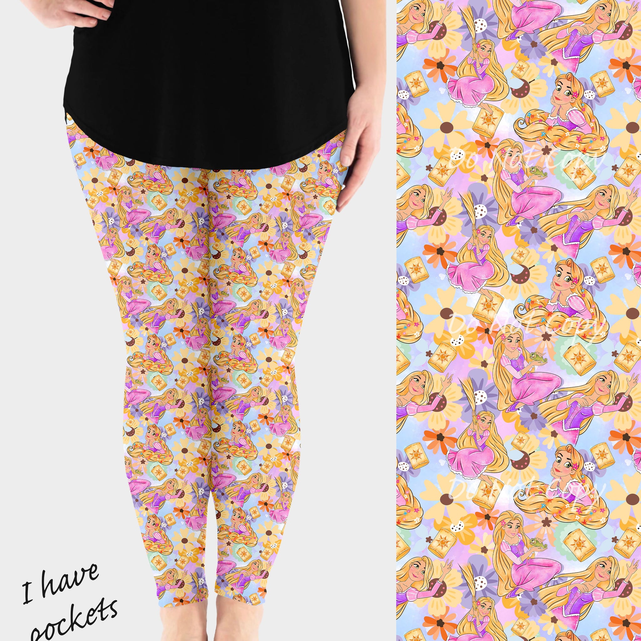 RTS - Hair and Lanterns Leggings w/ Pockets