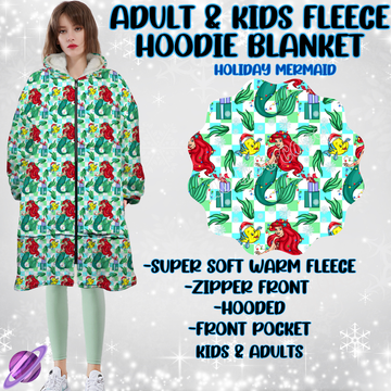 HOLIDAY MERMAID-HOODIE BLANKET RUN-PREORDER CLOSING 9/28 ETA NOV