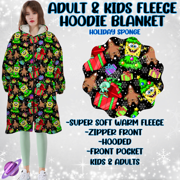 HOLIDAY SPONGE HOODIE BLANKET RUN-PREORDER CLOSING 9/28 ETA NOV