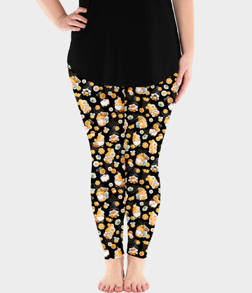 Honey Bee Gnomes Soft Leggings W/ Pockets