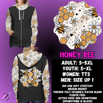 HONEY BEE - ZIP UP HOODIE OUTFIT RUN PREORDER CLOSES 1/26