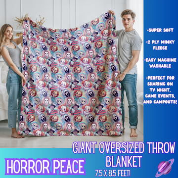 HORROR PEACE - GIANT SHAREABLE THROW BLANKETS ROUND 9 - PREORDER CLOSING 11/6