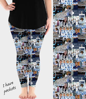 RTS - Hospital Crew Leggings w/ Pockets