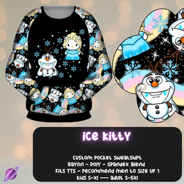 ICE KITTY - POCKET SWEATSHIRT - KITTY COSPLAY RUN CLOSING 11/15