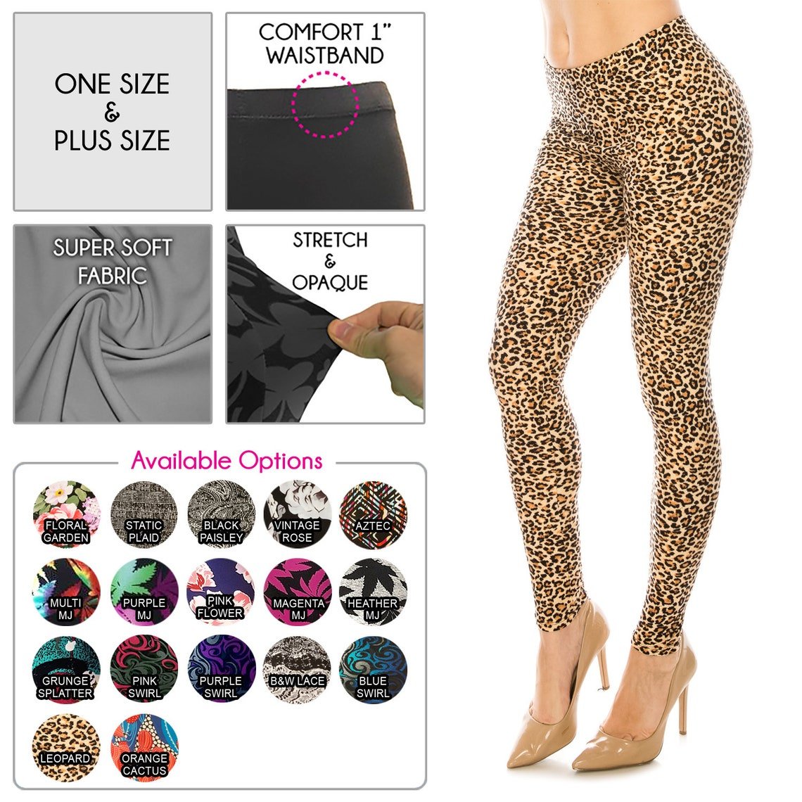 UltraSoft High-Rise Printed Leggings – The Ultimate in Comfort & Style