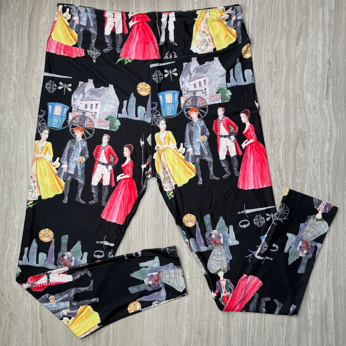 Outlander Themed Print Soft Leggings