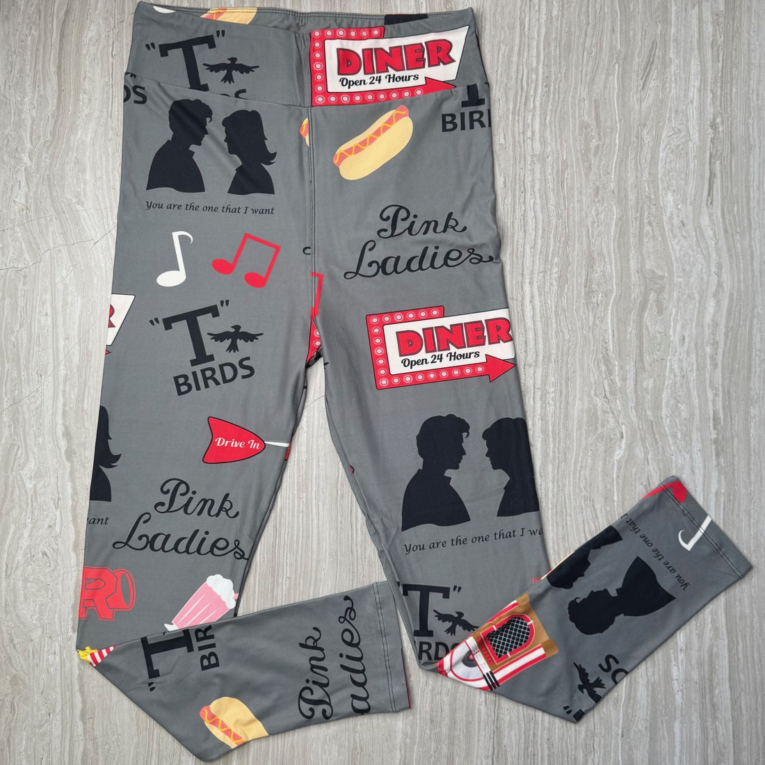 Grease Lightning Print Leggings