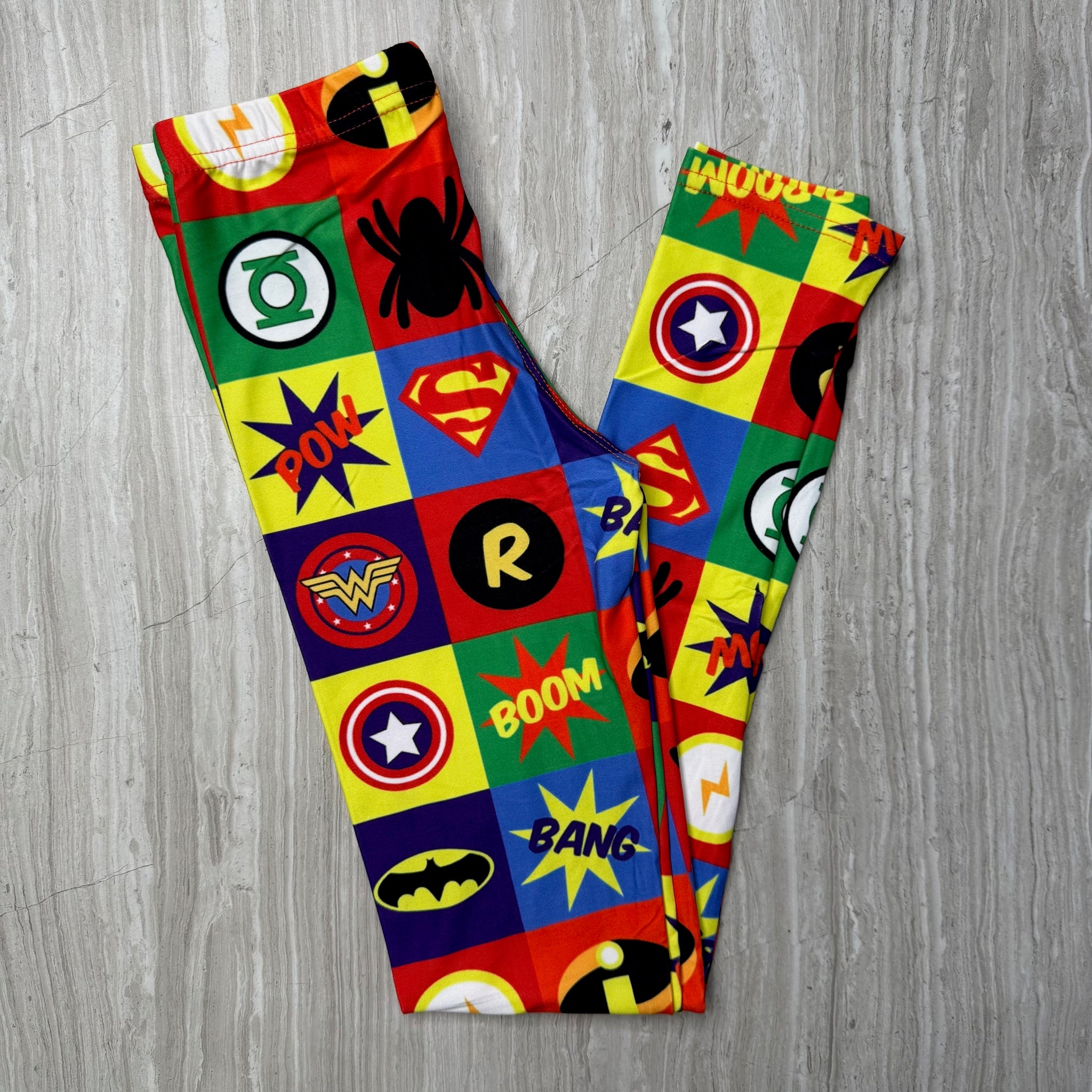 Comic Book Print Kids & Adult Leggings