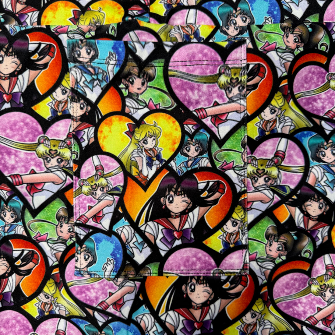 Sailor Moon Friends Print Leggings with Pockets