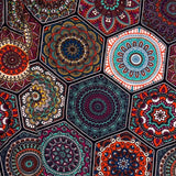 Hexagon Stained Glass Print Soft Leggings