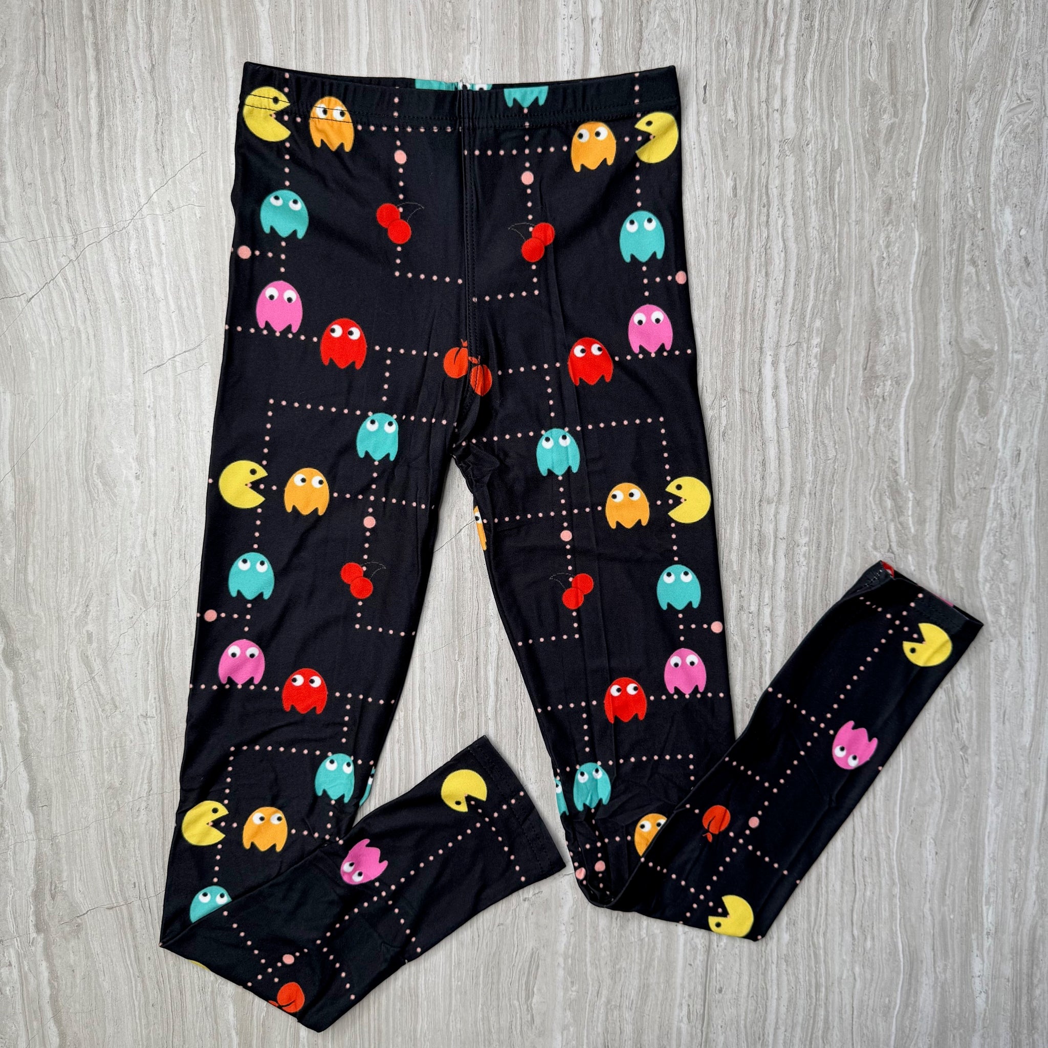 Pacman Print Kids Leggings