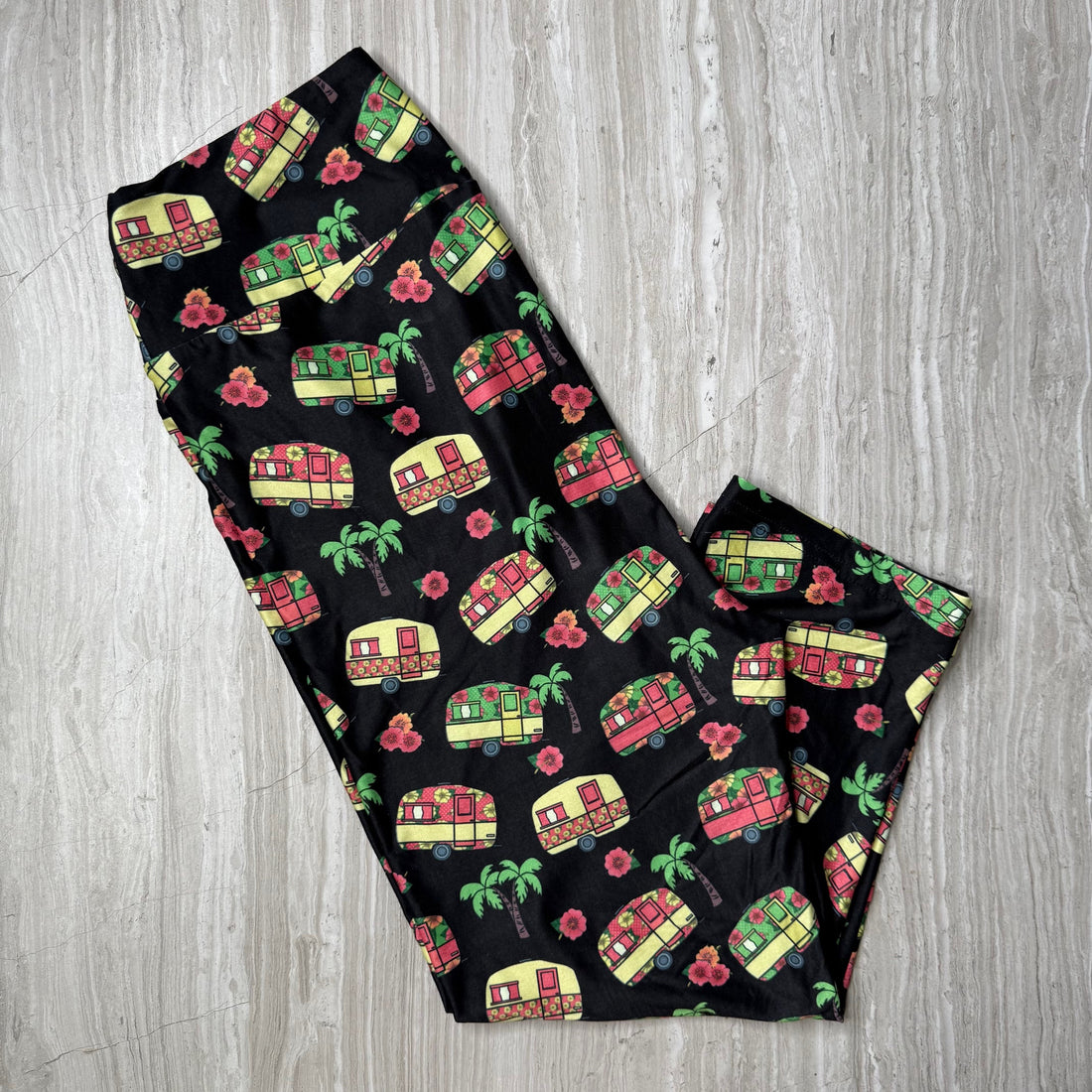 Tropical Camper Print Leggings