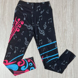 Music Can Change The World - Guitar Print Leggings