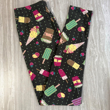 Summer Time Treats Print Soft Leggings