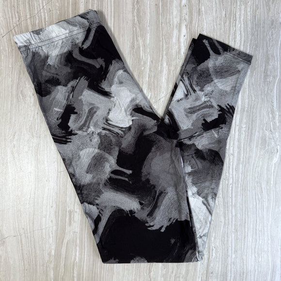 Brush Stroke Print Leggings