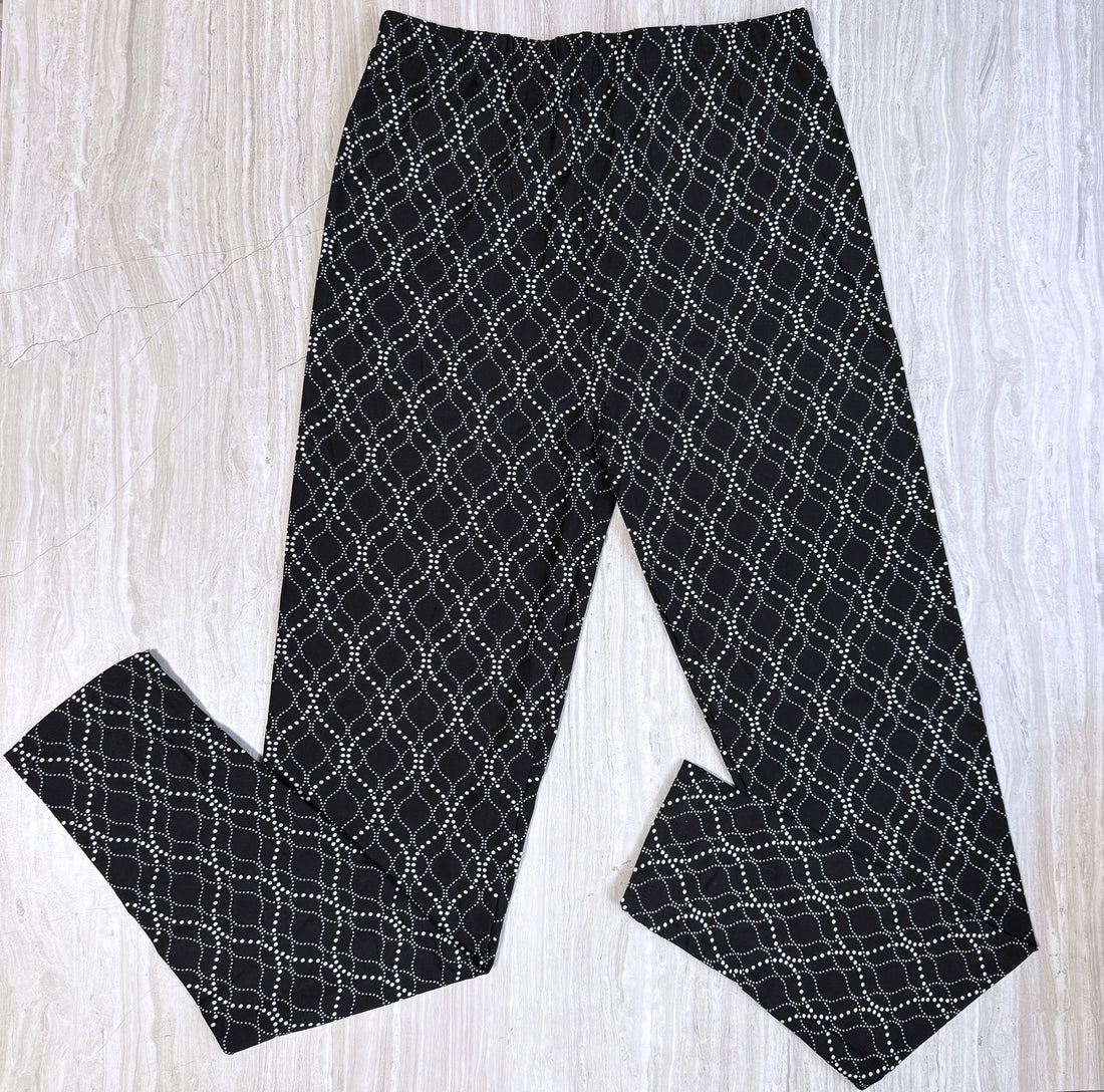 Dotted Ogee Print Leggings