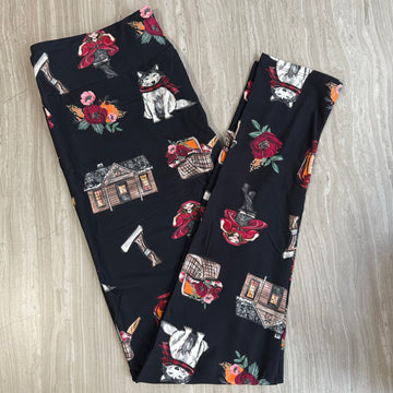 Big Bad Wolf Print Leggings