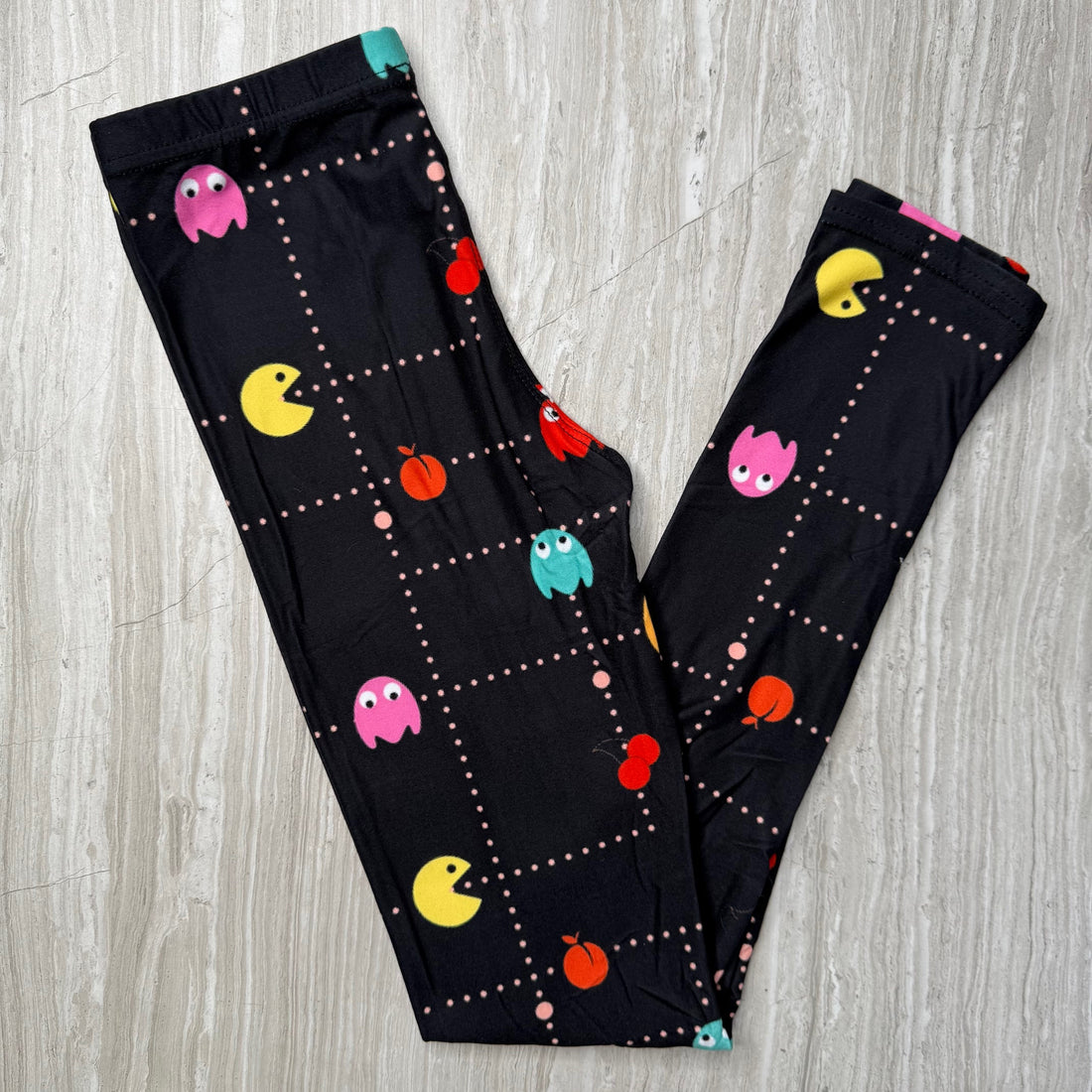 Pacman Print Kids Leggings