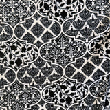 Black & White Quatrefoil Print Soft Leggings