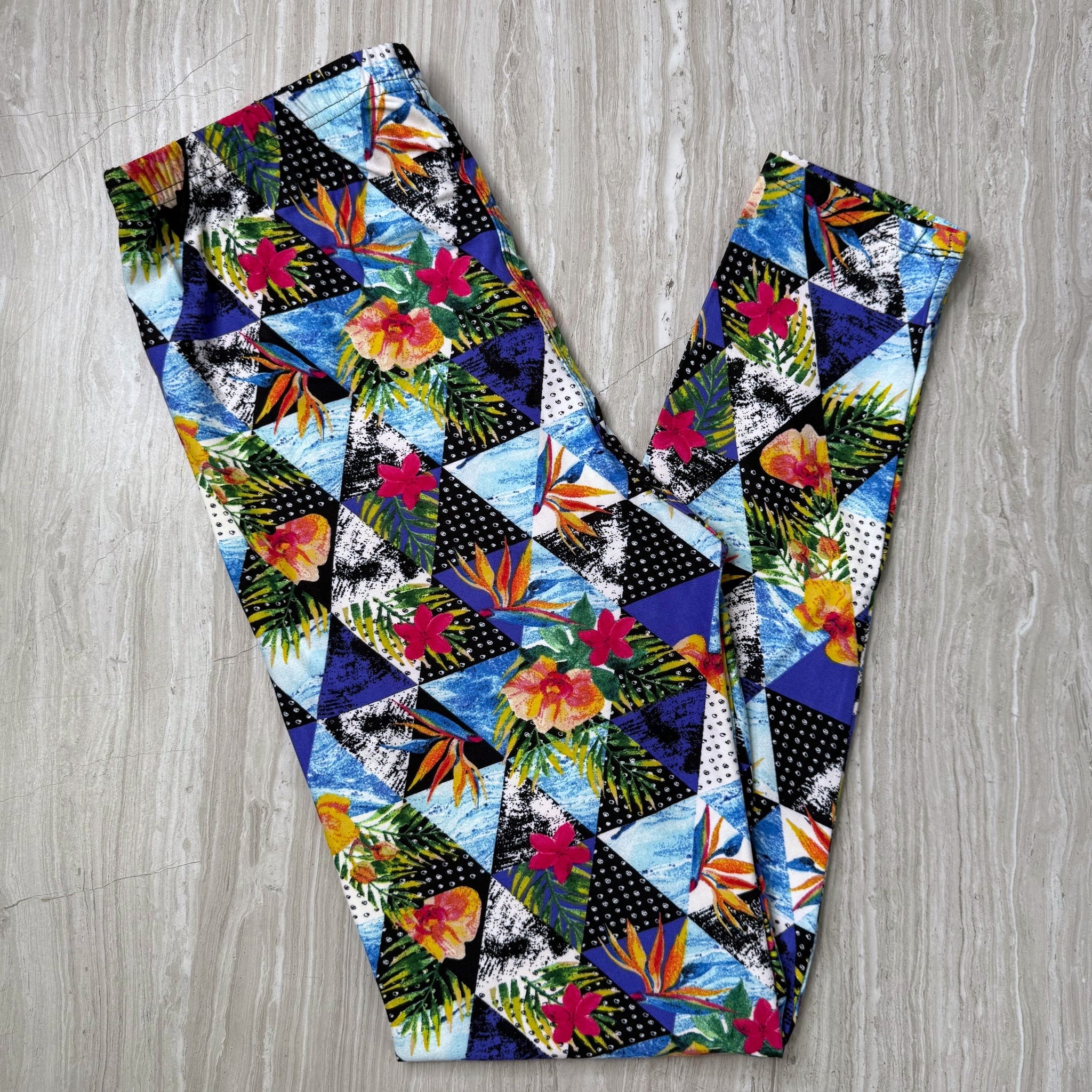 Tropical Vacation Print Soft Leggings